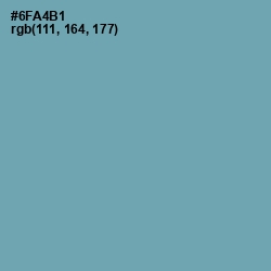 #6FA4B1 - Gumbo Color Image