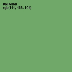 #6FA868 - Fern Color Image