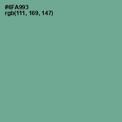 #6FA993 - Sea Nymph Color Image