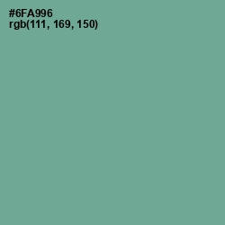 #6FA996 - Sea Nymph Color Image