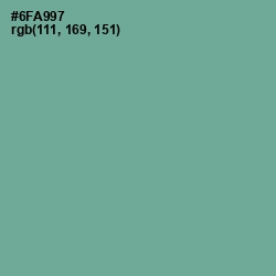 #6FA997 - Sea Nymph Color Image