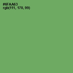 #6FAA63 - Fern Color Image