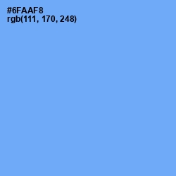 #6FAAF8 - Cornflower Blue Color Image