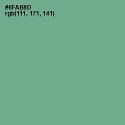 #6FAB8D - Silver Tree Color Image