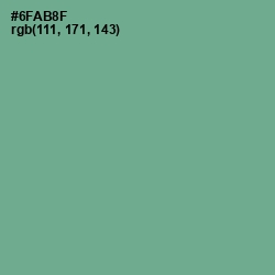 #6FAB8F - Silver Tree Color Image