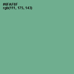 #6FAF8F - Silver Tree Color Image