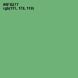 #6FB277 - Fern Color Image