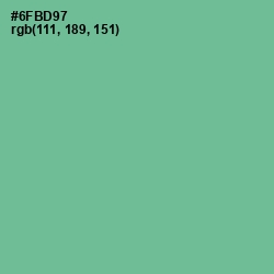 #6FBD97 - Silver Tree Color Image