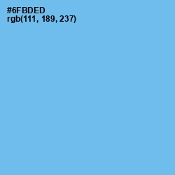 #6FBDED - Cornflower Blue Color Image