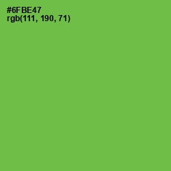 #6FBE47 - Asparagus Color Image