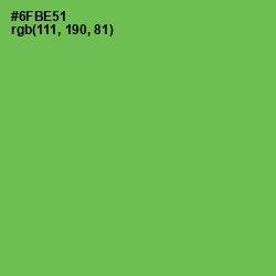 #6FBE51 - Asparagus Color Image