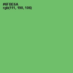 #6FBE6A - Fern Color Image