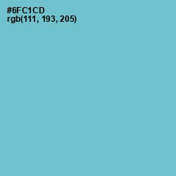 #6FC1CD - Downy Color Image