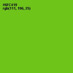 #6FC419 - Bright Green Color Image