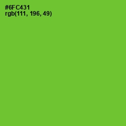 #6FC431 - Bright Green Color Image