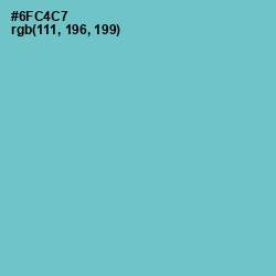 #6FC4C7 - Downy Color Image