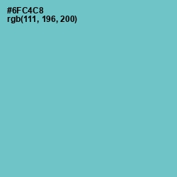 #6FC4C8 - Downy Color Image