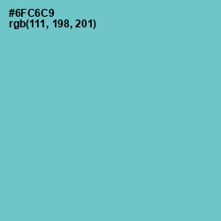 #6FC6C9 - Downy Color Image