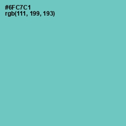 #6FC7C1 - Downy Color Image