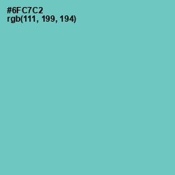 #6FC7C2 - Downy Color Image