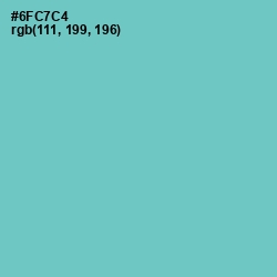 #6FC7C4 - Downy Color Image