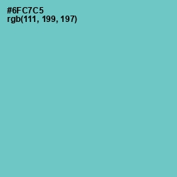 #6FC7C5 - Downy Color Image