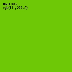 #6FC805 - Bright Green Color Image