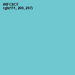 #6FC8CF - Downy Color Image