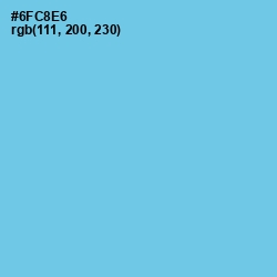 #6FC8E6 - Sky Blue Color Image