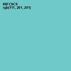 #6FC9C9 - Downy Color Image
