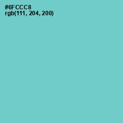 #6FCCC8 - Downy Color Image