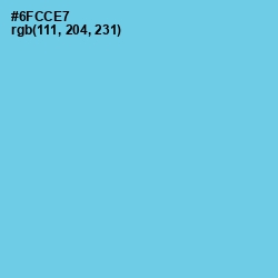 #6FCCE7 - Sky Blue Color Image