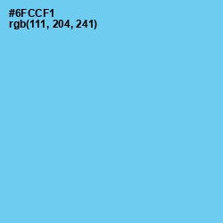 #6FCCF1 - Sky Blue Color Image