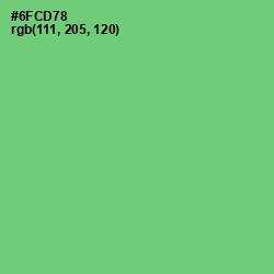 #6FCD78 - Pastel Green Color Image