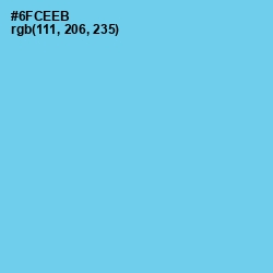 #6FCEEB - Sky Blue Color Image