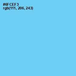 #6FCEF3 - Sky Blue Color Image