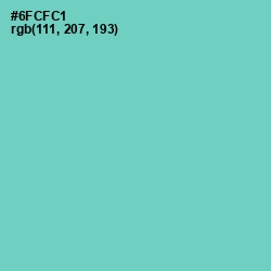 #6FCFC1 - Downy Color Image