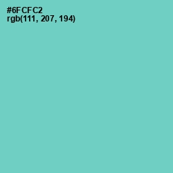 #6FCFC2 - Downy Color Image