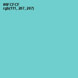 #6FCFCF - Downy Color Image