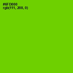 #6FD000 - Bright Green Color Image