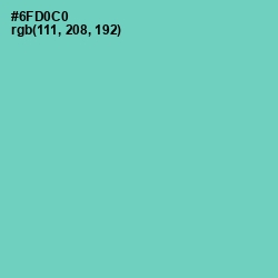 #6FD0C0 - Downy Color Image