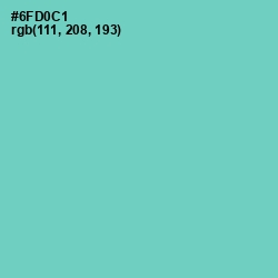 #6FD0C1 - Downy Color Image