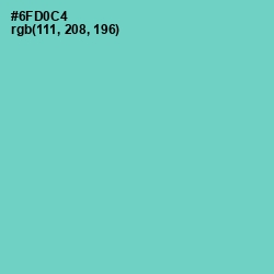 #6FD0C4 - Downy Color Image