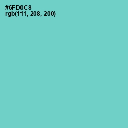 #6FD0C8 - Downy Color Image