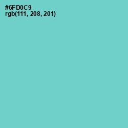 #6FD0C9 - Downy Color Image