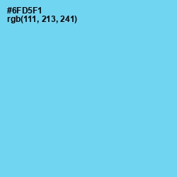 #6FD5F1 - Sky Blue Color Image