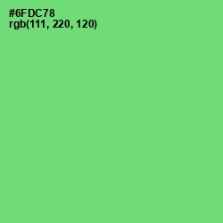 #6FDC78 - Pastel Green Color Image
