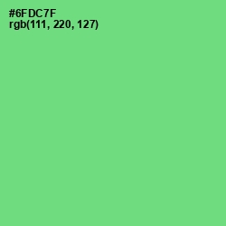 #6FDC7F - Pastel Green Color Image