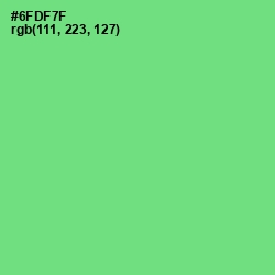 #6FDF7F - Pastel Green Color Image