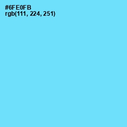 #6FE0FB - Spray Color Image